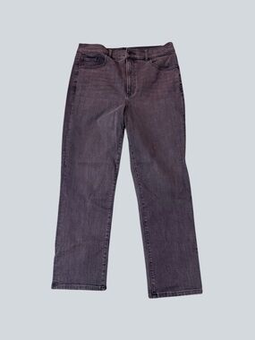 Express Women’s High Rise Straight Jeans - Washed Black